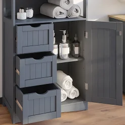 Vicco Armoire Midischrank Gris 56x86.5cm