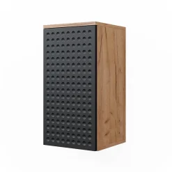 Vicco Armoire murale Anthracite à pois 30x59cm 2 compartiments, salle de bain