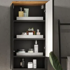 Armoire De Salle De Bains|Vicco Armoire murale de salle de bain Anthracite 40x77.5cm