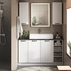 Vicco Armoire murale de salle de bain Vert Or Campagne 50x72cm