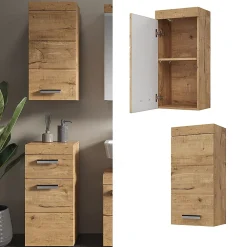 Armoire De Salle De Bains|Vicco Armoire murale de salle de bain Chêne Wotan 37x77cm