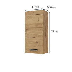 Armoire De Salle De Bains|Vicco Armoire murale de salle de bain Chêne Wotan 37x77cm