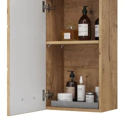 Armoire De Salle De Bains|Vicco Armoire murale de salle de bain Chêne Wotan 37x77cm
