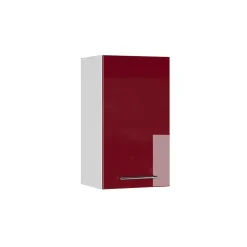 Vicco Armoire murale de salle de bain Rouge bordeaux Haute brillance 40x72cm