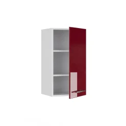 Vicco Armoire murale de salle de bain Rouge bordeaux Haute brillance 40x72cm