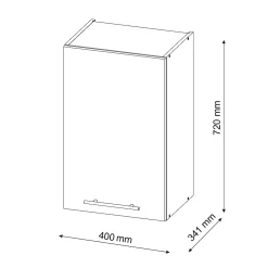 Vicco Armoire murale de salle de bain Rouge bordeaux Haute brillance 40x72cm