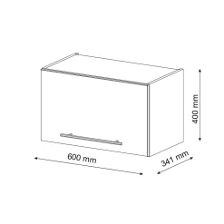 Vicco Armoire murale de salle de bain Anthracite-or 60x40cm Plat