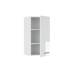 Armoire De Salle De Bains|Vicco Armoire murale de salle de bain Blanc Haute brillance 40x72cm