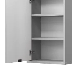 Armoire De Salle De Bains|Vicco Armoire murale Gris 40x65cm avec 2 étagères