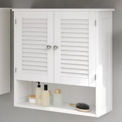 Vicco Armoire murale universelle Blanc 60x66cm avec 2 portes