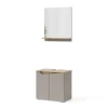 Vicco Combinaison de meubles de salle de bain Grège 2 pièces