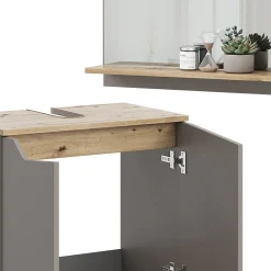 Vicco Combinaison de meubles de salle de bain Grège 2 pièces