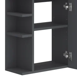 Lave-Mains|Vicco Ensemble de meubles de salle de bain Anthracite 2 parties, avec lavabo