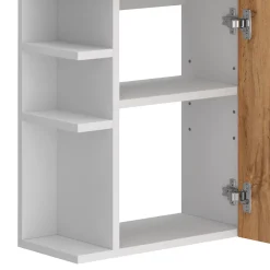 Vicco Ensemble de meubles de salle de bain Chêne de force doré 2 parties, avec lavabo