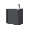 Vicco Ensemble de meubles de salle de bain Anthracite 2 parties