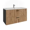 Lave-Mains|Vicco Ensemble de meubles de salle de bains Anthracite/Artisan 2 pièces