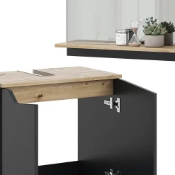 Vicco Ensemble de meubles de salle de bain Anthracite 2 pièces