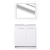 Vicco Ensemble de meubles de salle de bain Blanc 2 parties