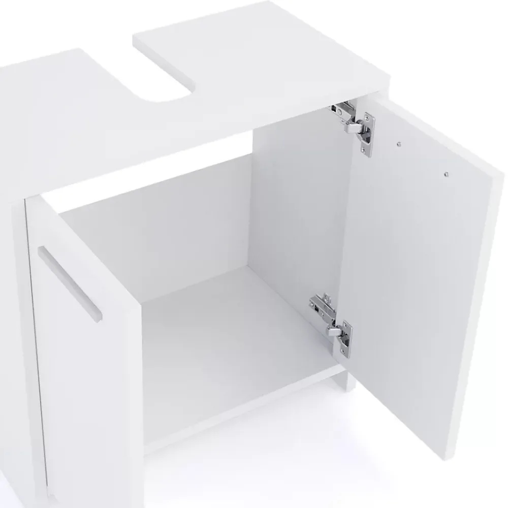 Vicco Ensemble de meubles de salle de bain Blanc 2 parties