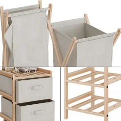 Vicco Ensemble de meubles de salle de bains Beige 3 pièces