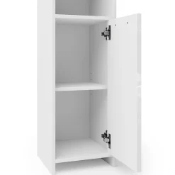 Vicco Ensemble de meubles de salle de bain Blanc Haute brillance 3 parties