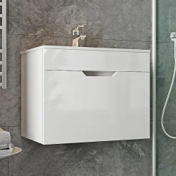 Lave-Mains|Vicco Ensemble meubles bain Blanc 2 pièces, armoire basse 60 cm