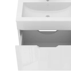 Lave-Mains|Vicco Ensemble meubles bain Blanc 2 pièces, armoire basse 60 cm