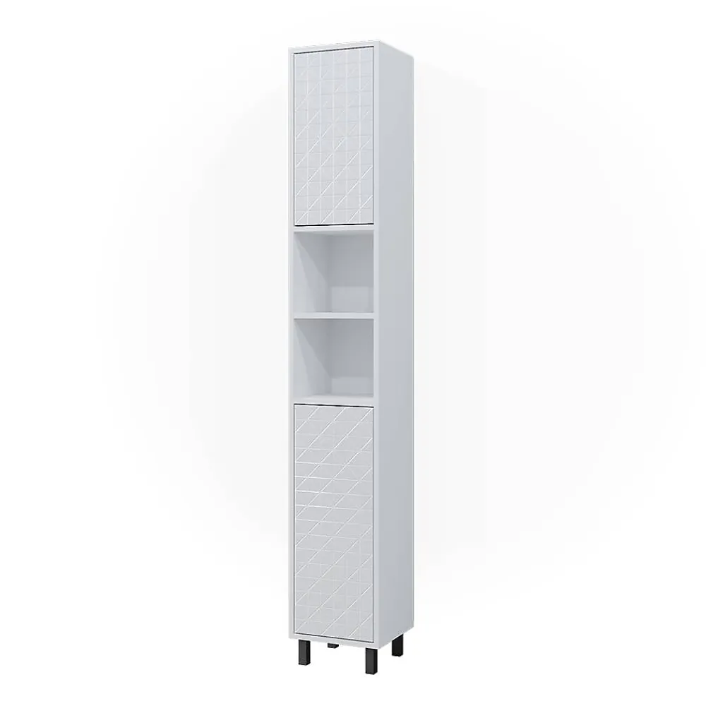 Vicco Meuble de rangement de salle de bain Blanc 30x190.3cm
