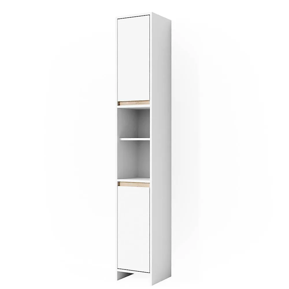 Vicco Meuble de rangement de salle de bain Blanc/Sonoma 30x190cm