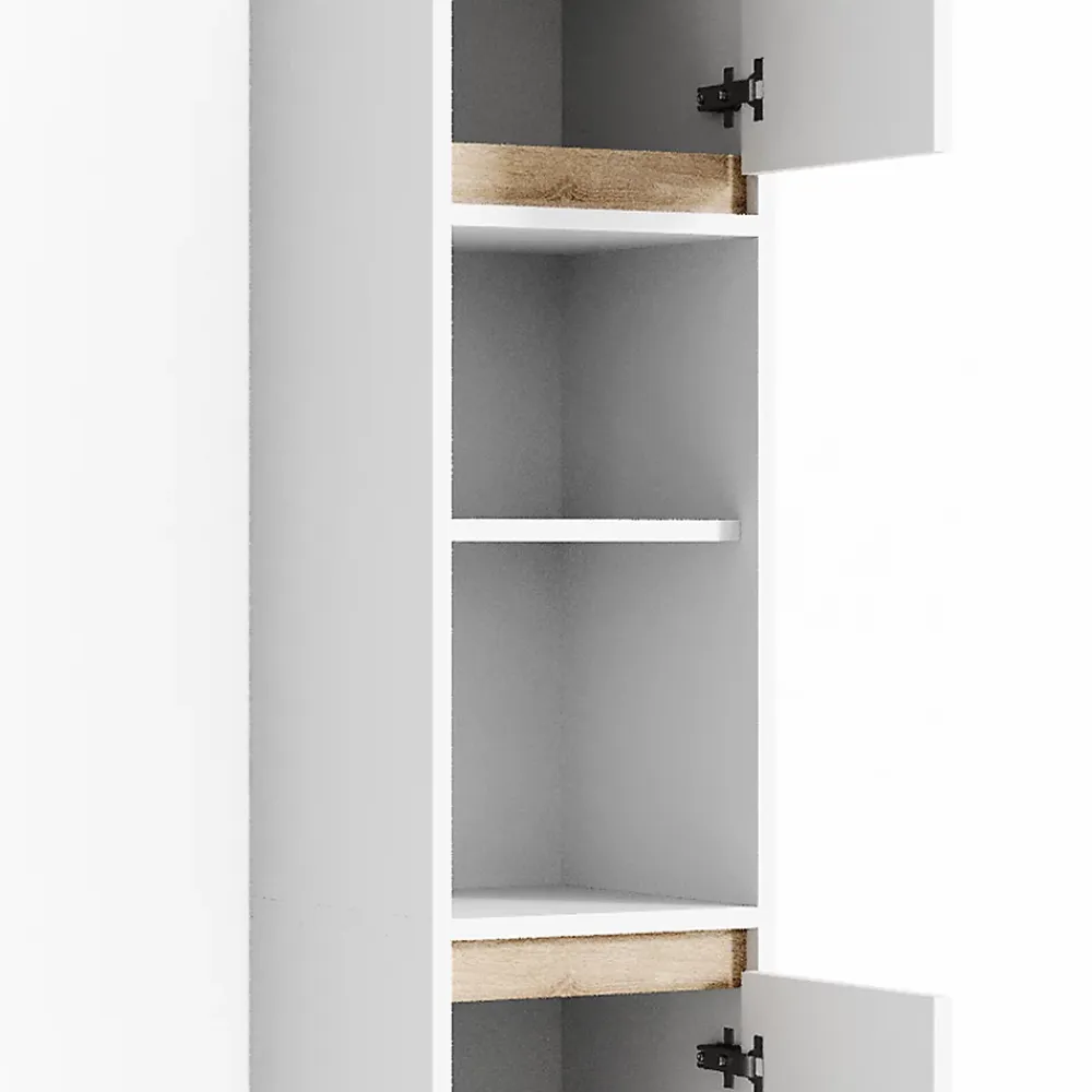 Vicco Meuble de rangement de salle de bain Blanc/Sonoma 30x190cm