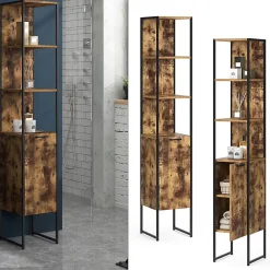 Vicco Meuble de rangement de salle de bain Bois antique 33x185cm