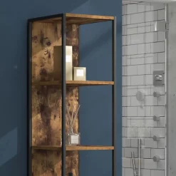 Vicco Meuble de rangement de salle de bain Bois antique 33x185cm
