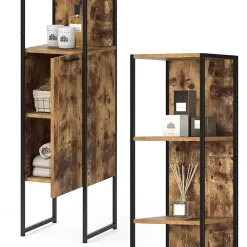 Vicco Meuble de rangement de salle de bain Bois antique 33x185cm
