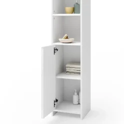 Vicco Meuble de rangement de salle de bain Blanc 30x190cm