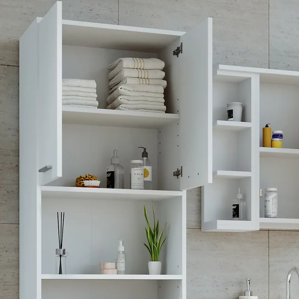 Vicco Meuble de rangement de salle de bain Blanc 56.1x190cm