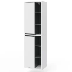 Vicco Meuble de rangement de salle de bain Blanc 50x170cm