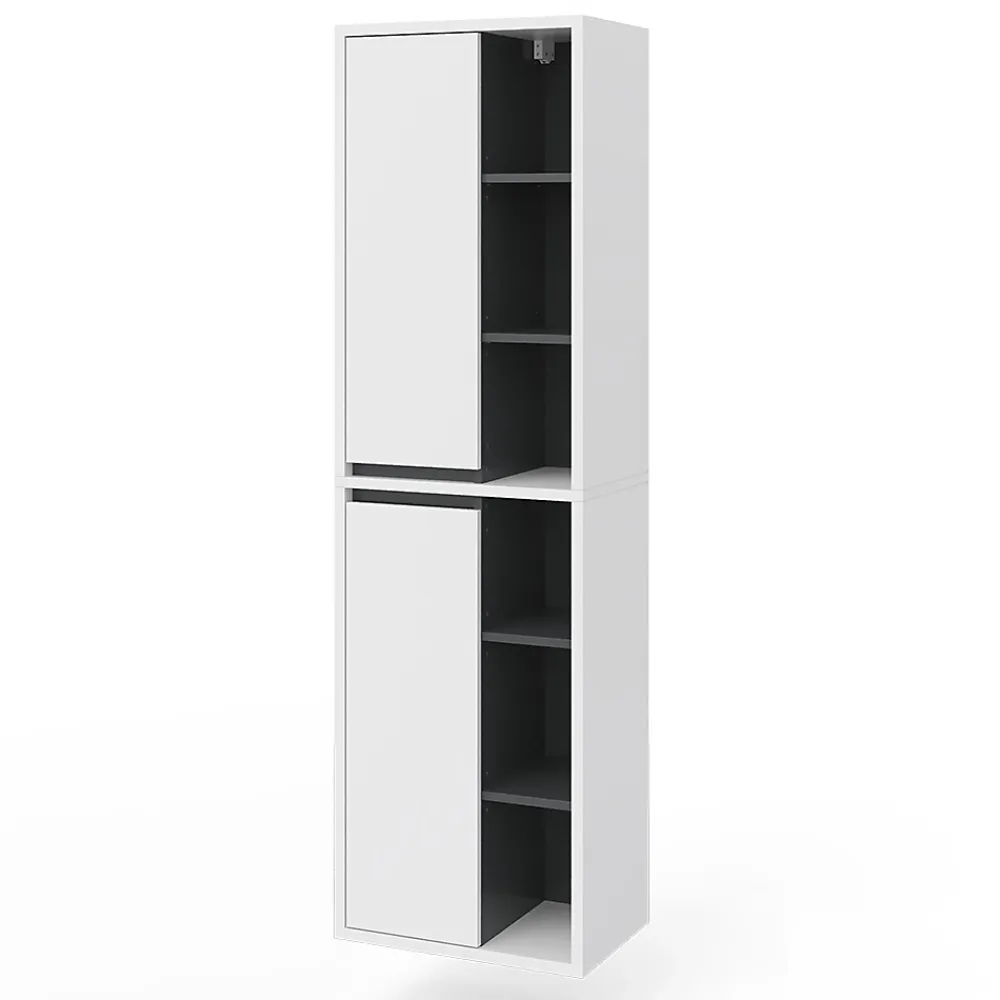 Vicco Meuble de rangement de salle de bain Blanc 50x170cm