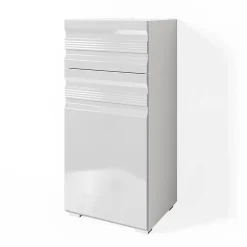 Armoire De Salle De Bains|Vicco Meuble de rangement de salle de bain Blanc 36.4x79cm