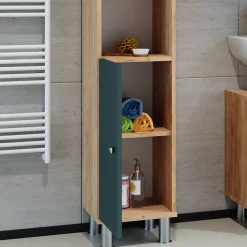 Vicco Meuble de rangement de salle de bain Chêne de force doré 30x190cm