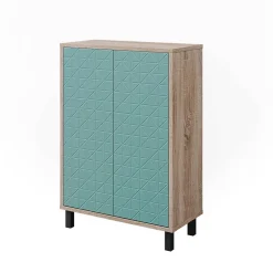 Vicco Meuble de rangement de salle de bain Vert menthe 56.2x83.2cm