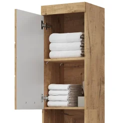 Vicco Meuble de rangement de salle de bain Chêne Wotan 37x190cm