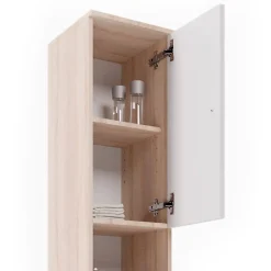 Colonne De Salle De Bains|Vicco Meuble de rangement de salle de bain Sonoma 30x190cm