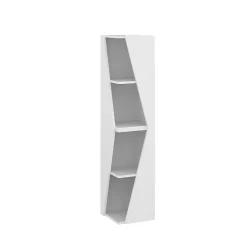 Colonne De Salle De Bains|Vicco Meuble salle de bain Blanc 31.6x70.5cm avec 3 étagères