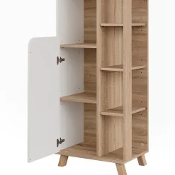 Vicco Meuble salle de bain Sonoma/blanc 50x175cm avec 2 portes