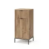 Vicco Meuble salle de bain Chêne Viking 40x87cm avec porte et tiroir