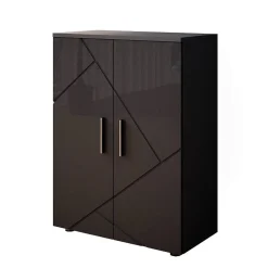 Armoire De Salle De Bains|Vicco Meuble salle de bain Anthracite Haute brillance 60x81cm