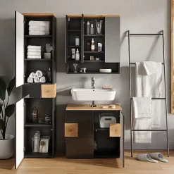 Vicco Meuble salle de bain Anthracite 40x184.2cm