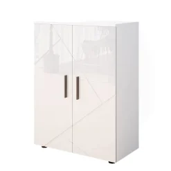 Vicco Meuble salle de bain Blanc Haute brillance 60x81cm