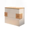 Meuble Vasque|Vicco Meuble sous vasque simple Blanc 70x64.5cm avec 2 tiroirs