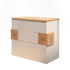 Meuble Vasque|Vicco Meuble sous vasque simple Blanc 70x64.5cm avec 2 tiroirs